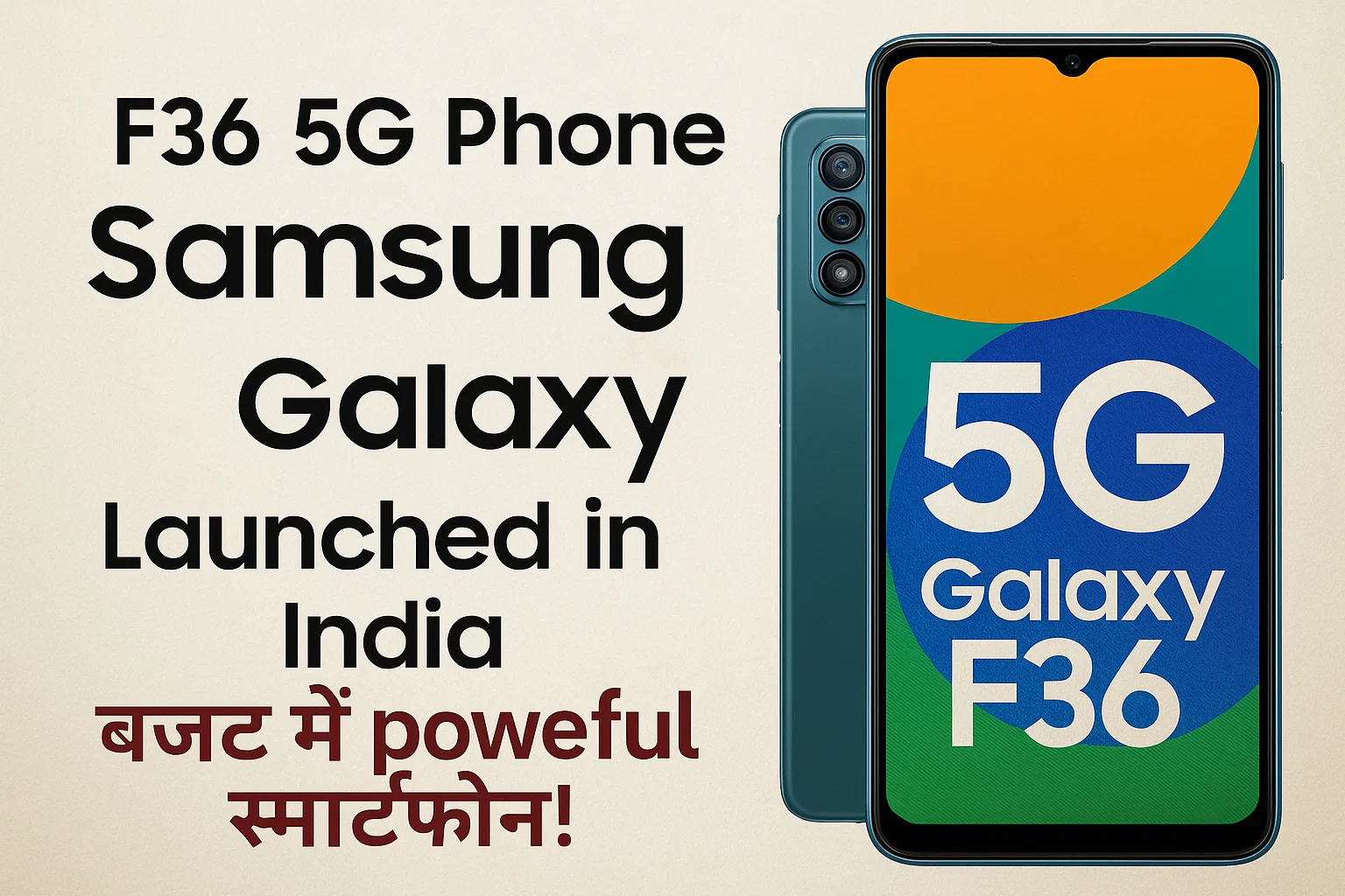 F36 5G Phone Samsung Galaxy Launched in India
