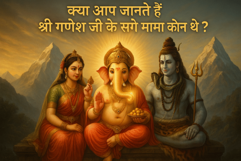 क्या आप जानते हैं श्री गणेश जी के सगे मामा कौन थे?