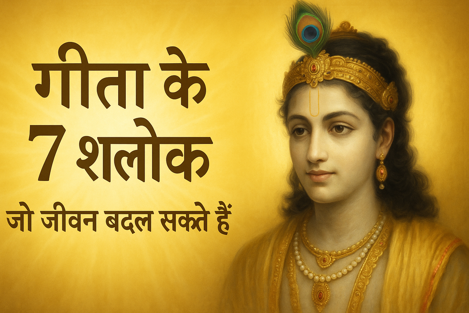 गीता के 7 श्लोक जो जीवन बदल सकते हैं